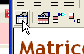 Cell properties button