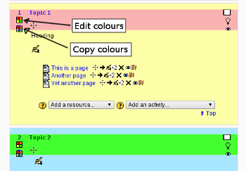 Edit colours icons