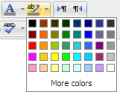 A quick pick 5x8 matrix of colors