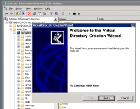 IIS Virtual Directory Creation Wizard