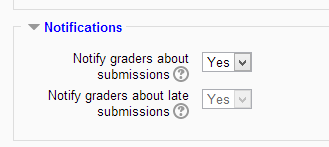 assignment notifications moodle