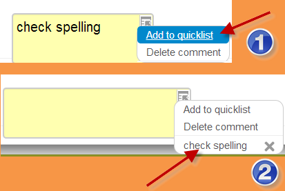 thumbSsaving and re-using comments