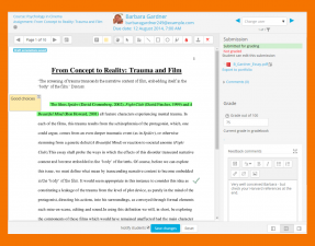 In-line marking Easily review and provide in-line feedback by annotating files directly within browser. Assignment module