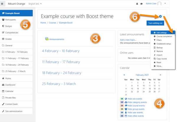 Material on Moodle for student use. Source: Moodle