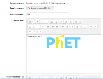 A PhET in a Moodle page.png