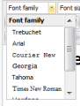 Font family