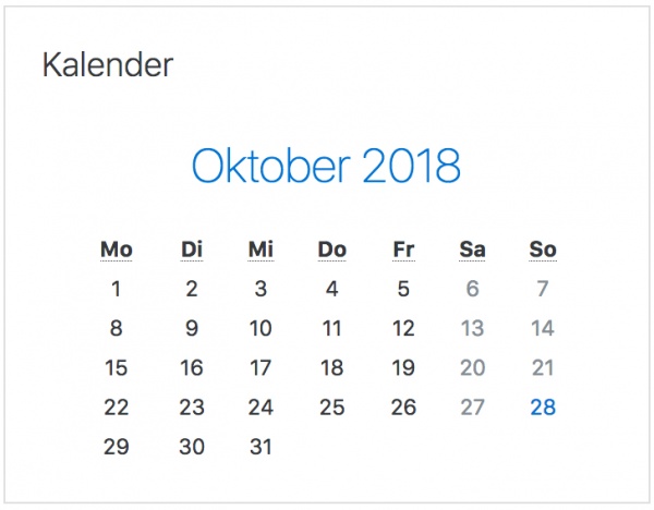  Kalender Block  MoodleDocs