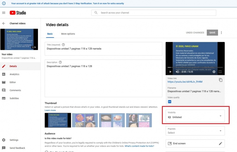 File:Guardar video en YouTube como no enlistado.jpg