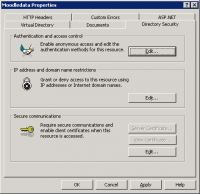 Directory Security authentication and access control