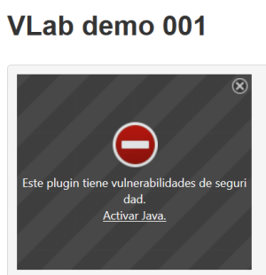 warning in Spanish language, but you can almost certainly understand it!