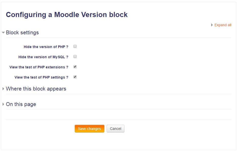 Moodle Version Configuration