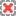 carré gris en trait pointillé, croix rouge