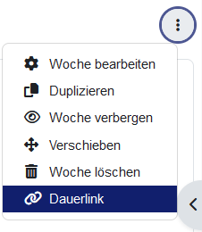 Dauerlink zu einem Kursabschnitt