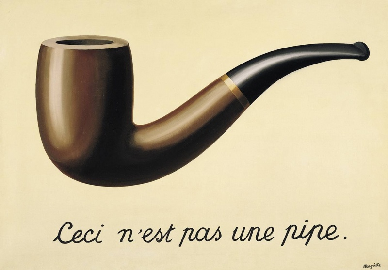 Archivo:MAGRITTE THIS IS NOT A PIPE 1928-29.jpg